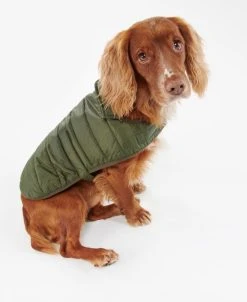 Barbour Baffle Koiran Tikkitakki, Oliivinvihreä -Hurtta myymälä barbour baffle quilt dog coat olive 5