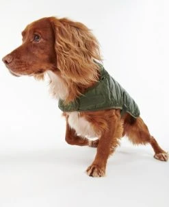 Barbour Baffle Koiran Tikkitakki, Oliivinvihreä -Hurtta myymälä barbour baffle quilt dog coat olive 6