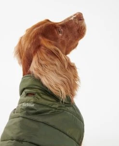 Barbour Baffle Koiran Tikkitakki, Oliivinvihreä -Hurtta myymälä barbour baffle quilt dog coat olive 7