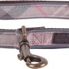 Barbour Reflective Koiran Talutushihna, Taupe/Pink Tartan -Hurtta myymälä barbour refle dog lead taupepink tartan 0