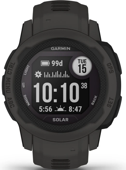 Garmin Instinct 2S Solar älykello, Graphite 5 Garmin Instinct 2S Solar älykello, Graphite - Image 3