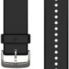 Garmin QuickFit 22 Mm Hihna Musta/Hopea Silikoni 1 Garmin QuickFit 22 Mm Hihna Musta/Hopea Silikoni -Hurtta myymälä garmin quickfit 22 mm armband black silver silikon 1