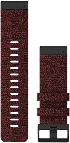 Garmin Fenix 6X QuickFit 26mm Watch Band Heathered Red Nylon
