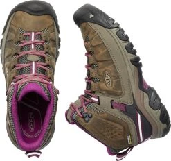 Keen Footwear Keen Targhee III Mid WP -naisten Vaelluskengät, Ruskea/pinkki -Hurtta myymälä keen w s targhee iii mid wp weiss boysenberry 4