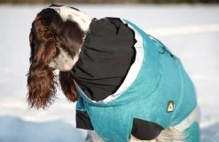 Kivalo Luosto Dog Winter Jacket Koiran Talvitakki, 35 Cm, Petrooli -Hurtta myymälä kivalo luosto dog winter jacket stream 35 cm 1 7