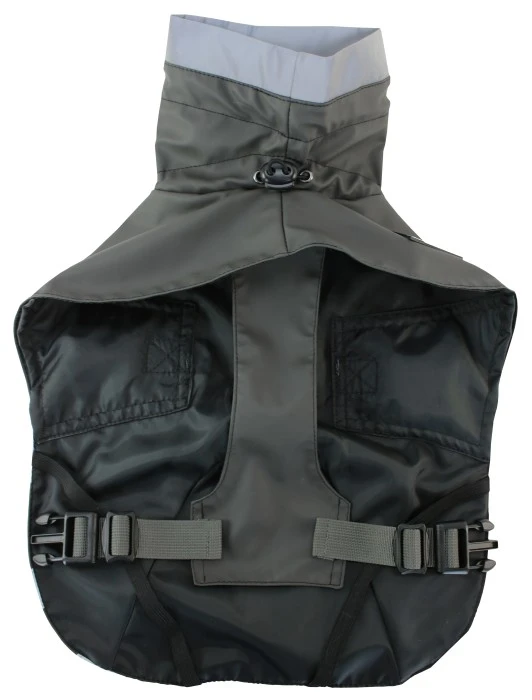 Kivalo Niva Dog Raincoat Koiran Sadetakki, 50cm, Harmaa 6 Kivalo Niva Dog Raincoat Koiran Sadetakki, 50cm, Harmaa - Image 4