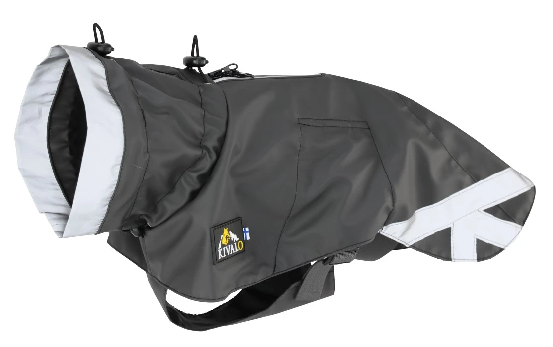 Kivalo Niva Dog Raincoat Koiran Sadetakki, 50cm, Harmaa 7 Kivalo Niva Dog Raincoat Koiran Sadetakki, 50cm, Harmaa - Image 5
