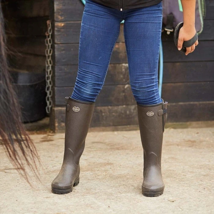 Le Chameau Women's Vierzonord Neoprene Lined Boot Brown 8 Le Chameau Women's Vierzonord Neoprene Lined Boot Brown - Image 6