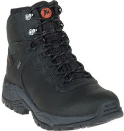 Merrell Vego Mid Leather Waterproof Vaelluskengät, Musta -Hurtta myymälä merrell mens vego leather waterproof black 0