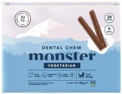 Monster Dog Dental Chew Vegan Hammashoitoherkku, S, 28 Kpl