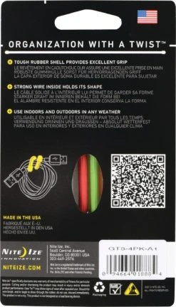 Nite Ize Gear Tie 3-Asst. 4pk -Hurtta myymälä nite ize gear tie 3 asst 4pk 2
