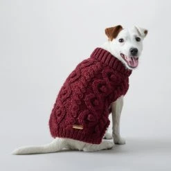 PAIKKA Handmade Knit Koiran Neulepusero, 35-40 Cm, Tummanpunainen 9 PAIKKA Handmade Knit Koiran Neulepusero, 35-40 Cm, Tummanpunainen -Hurtta myymälä paikka handmade knit burgundy 35 40 cm 3