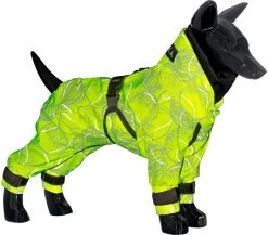 PAIKKA Rain Suit Koiran Sadehaalari, 55 - 60 Cm, Neonkeltainen -Hurtta myymälä paikka rain suit neon 55 60 cm 1 1