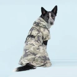 PAIKKA Recovery Raincoat Koiran Sadetakki, 35-50 Cm, Camo -Hurtta myymälä paikka recovery raincoat camo 35 50 cm 1 4