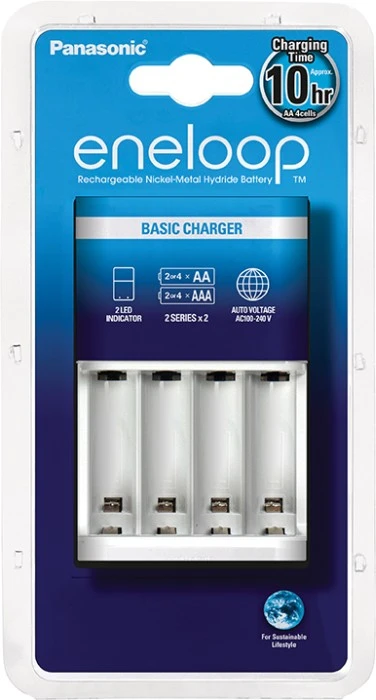 Panasonic Eneloop NiMH Paristolaturi 4 AA/AAA 3 Panasonic Eneloop NiMH Paristolaturi 4 AA/AAA