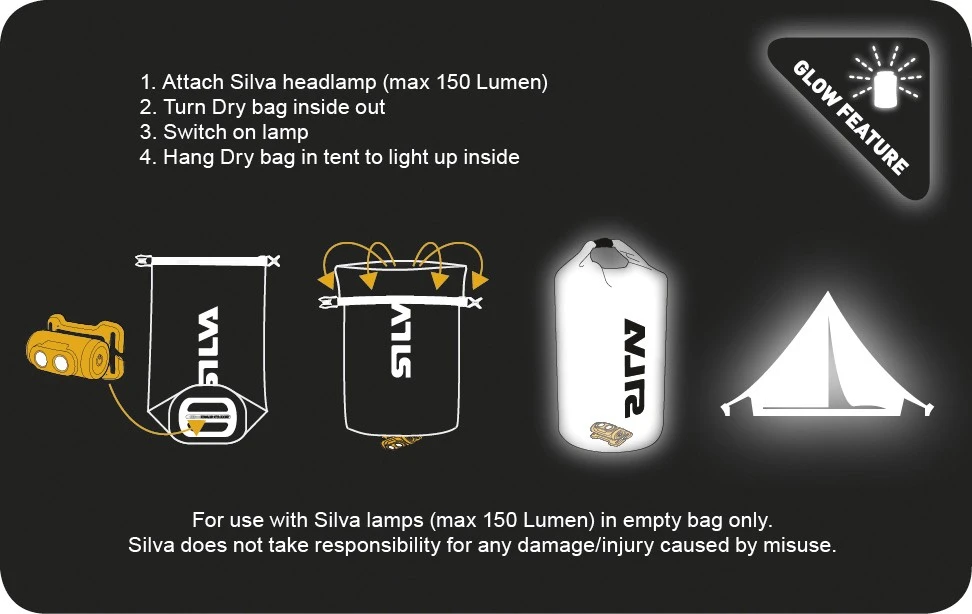 Silva Dry Bag Läpinäkyvä TPU-V 48L 6 Silva Dry Bag Läpinäkyvä TPU-V 48L - Image 4