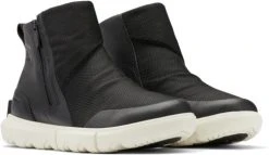 Sorel Explorer II Bootie Naisten Vedenpitävät Nahkakengät, Musta -Hurtta myymälä sorel ws sorel explorer ii bootie wp blackgrill 1