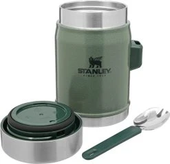 Stanley The Legendary Food Jar + Spork 0.4L Hammertone Green -Hurtta myymälä stanley the legendary food jar spork 0 4l hammertone green 2