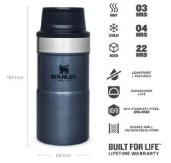 Stanley The Trigger-Action Travel Mug 0.25L Nightfall -Hurtta myymälä stanley the trigger action travel mug 0 25l nightfall 3