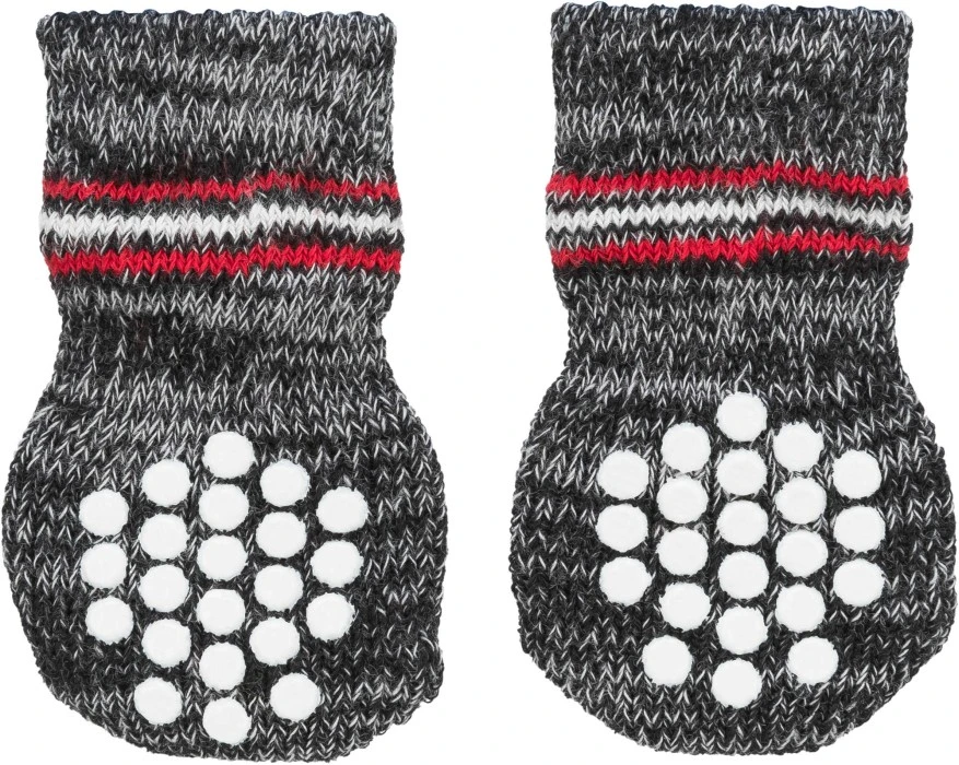 Trixie Non-Slip -koiran Sukat, Harmaa M-L 3 Trixie Non-Slip -koiran Sukat, Harmaa M-L